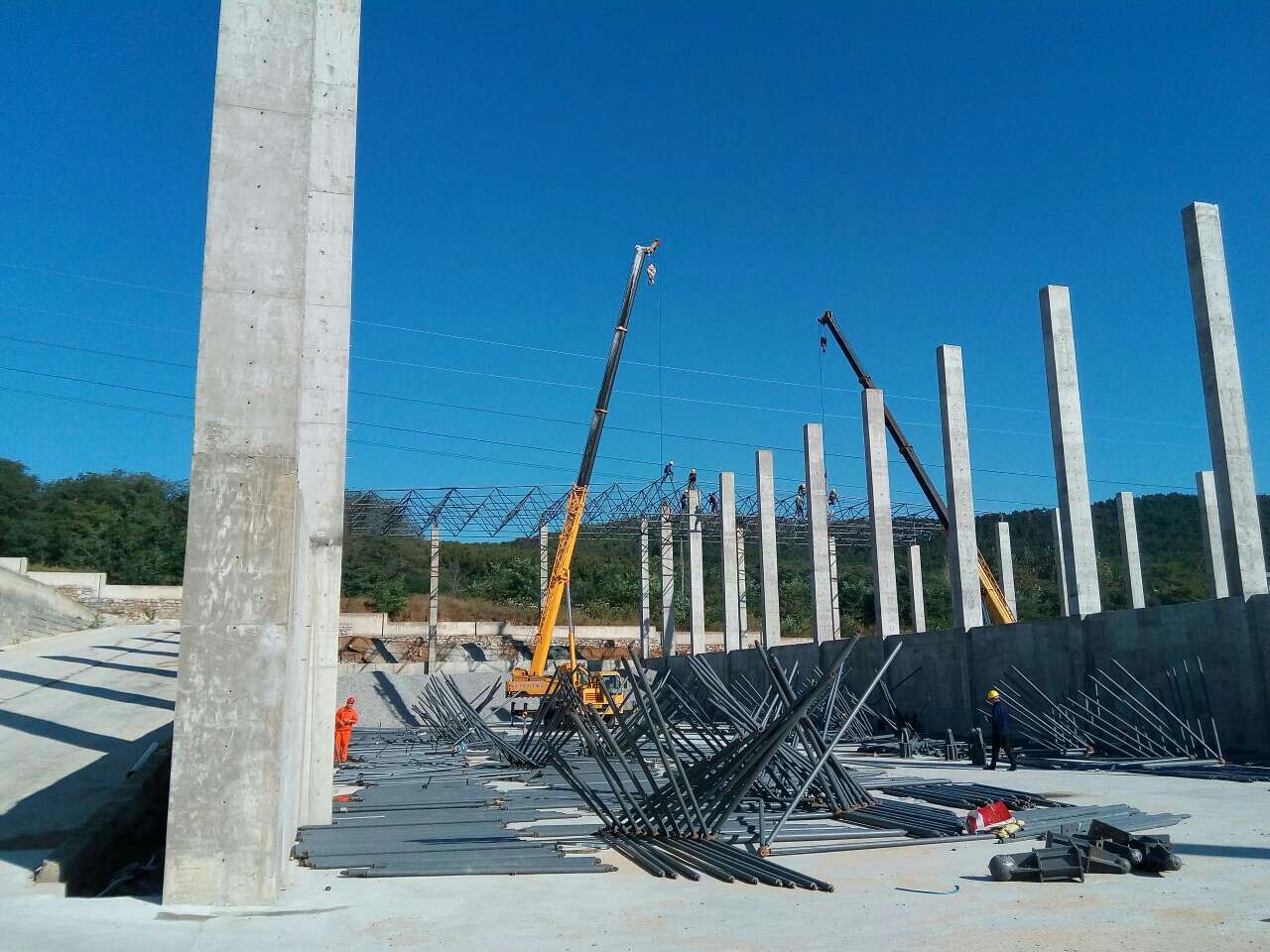 阜新搅拌站网架