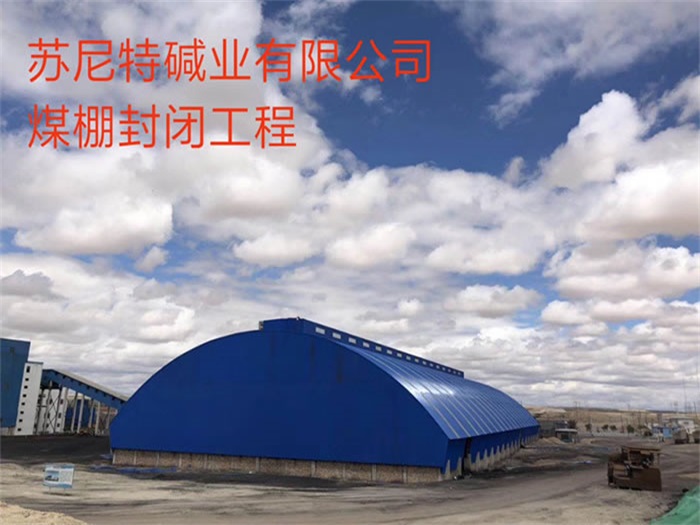 阜新碱业有限公司煤棚封闭工程